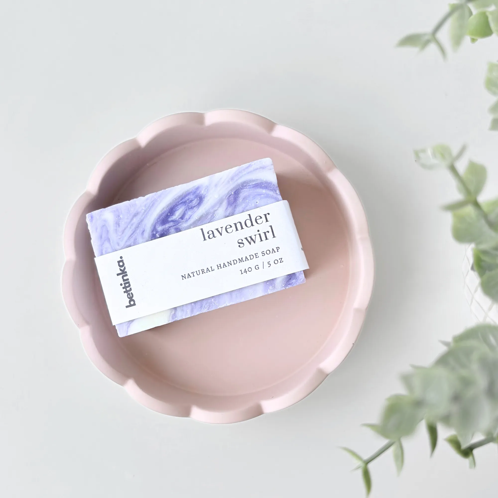 Lavender Swirl Natural Soap