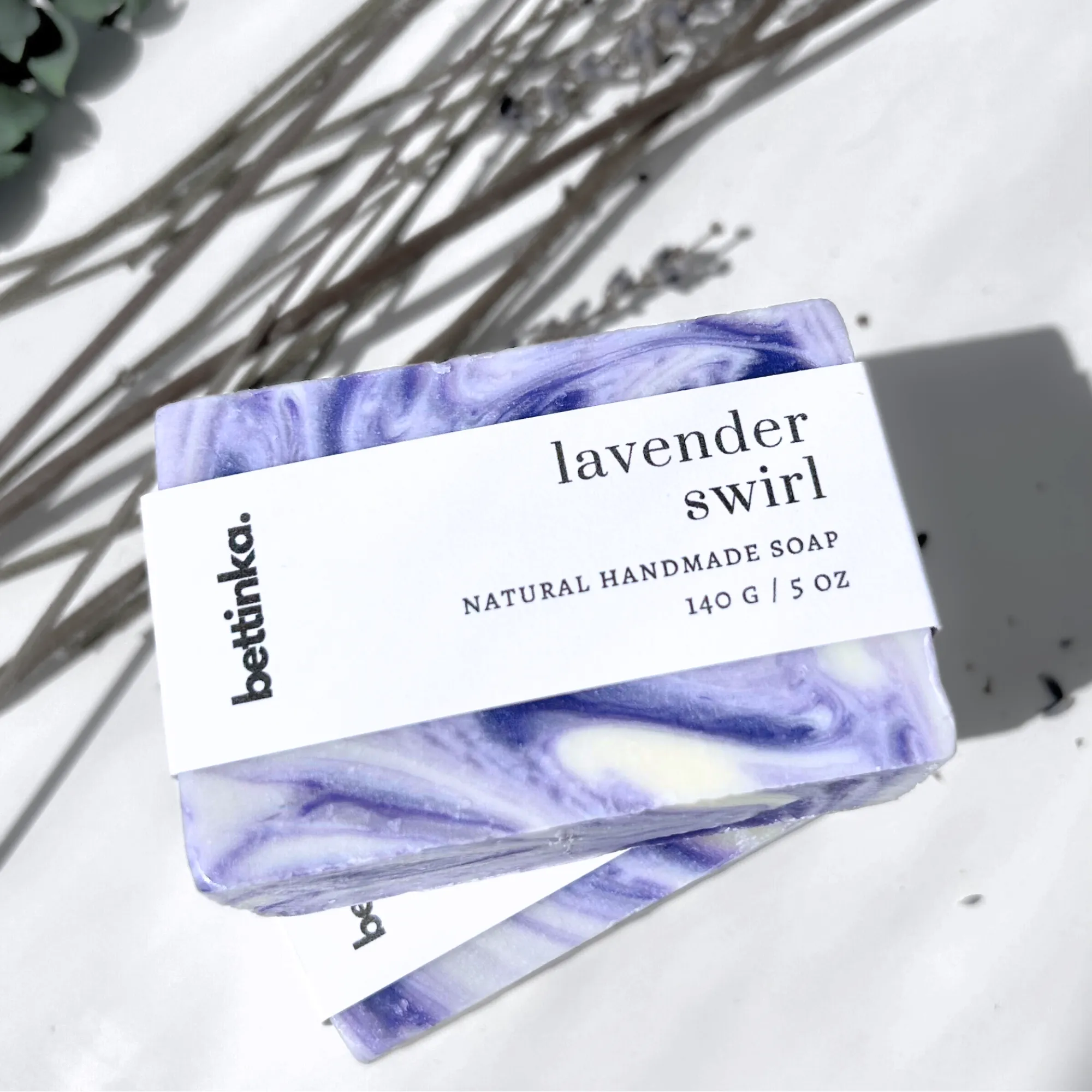 Lavender Swirl Natural Soap