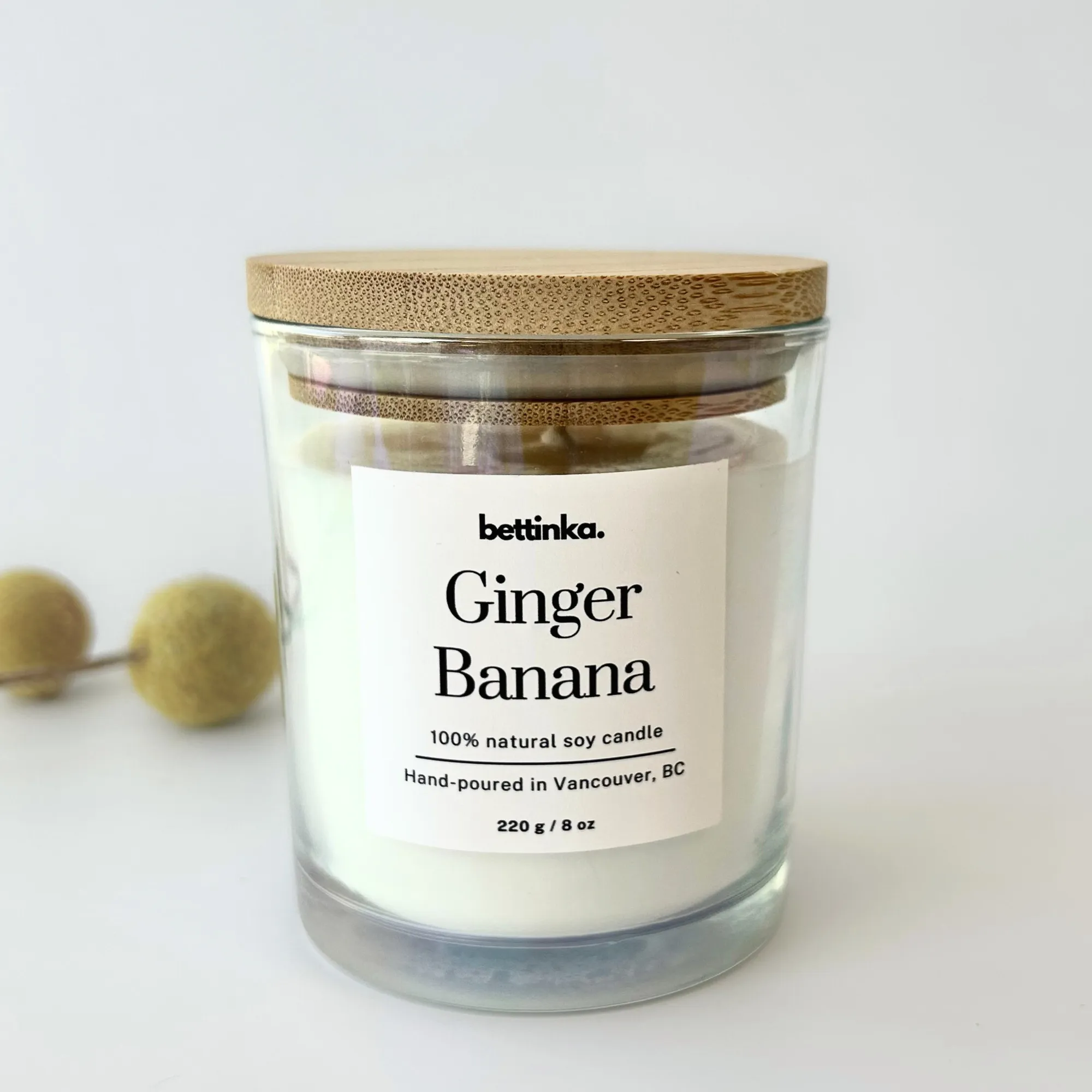 Ginger Banana Soy Candle
