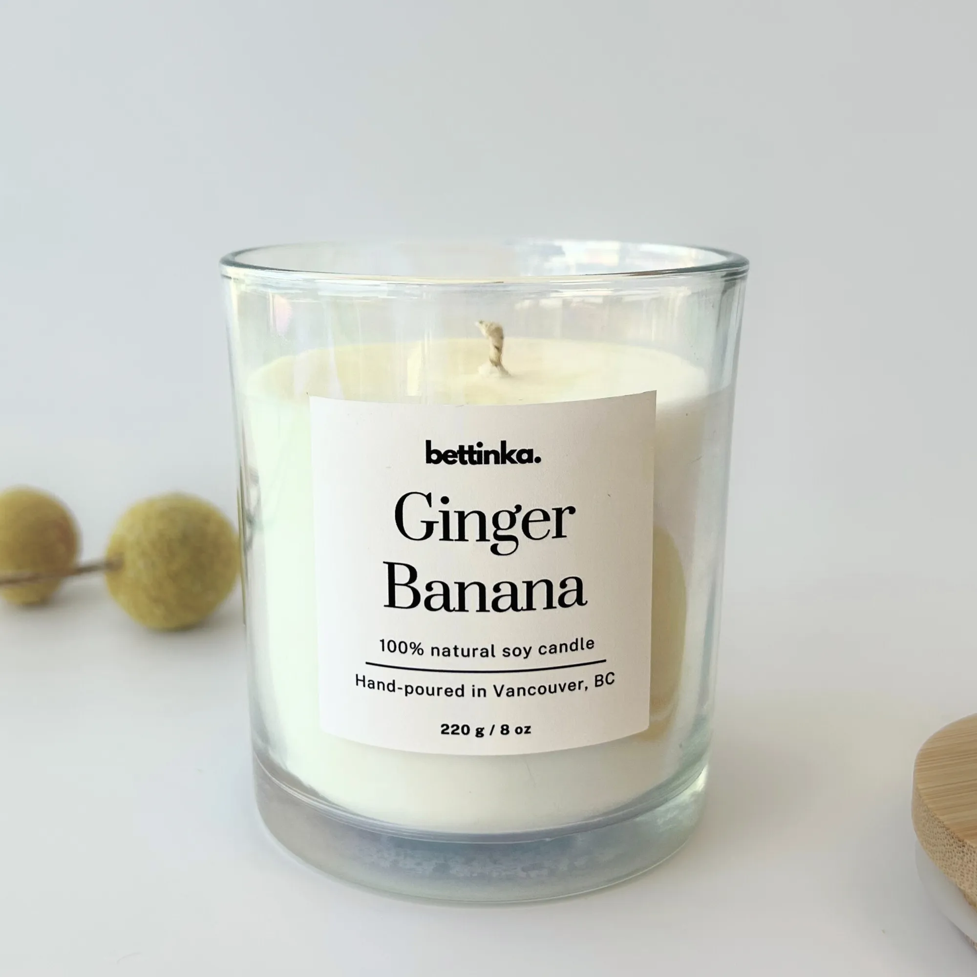 Ginger Banana Soy Candle