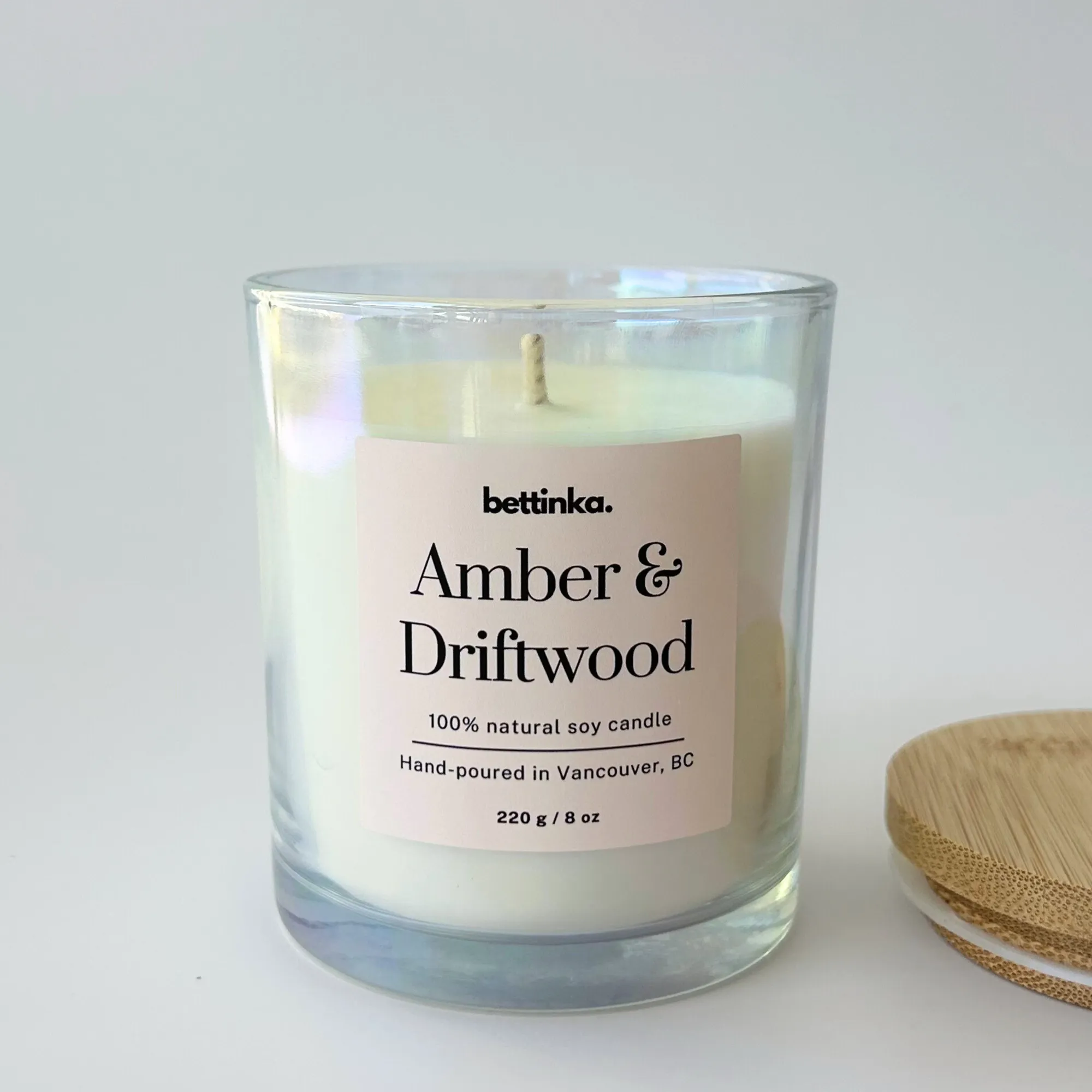 Amber & Driftwood Soy Candle