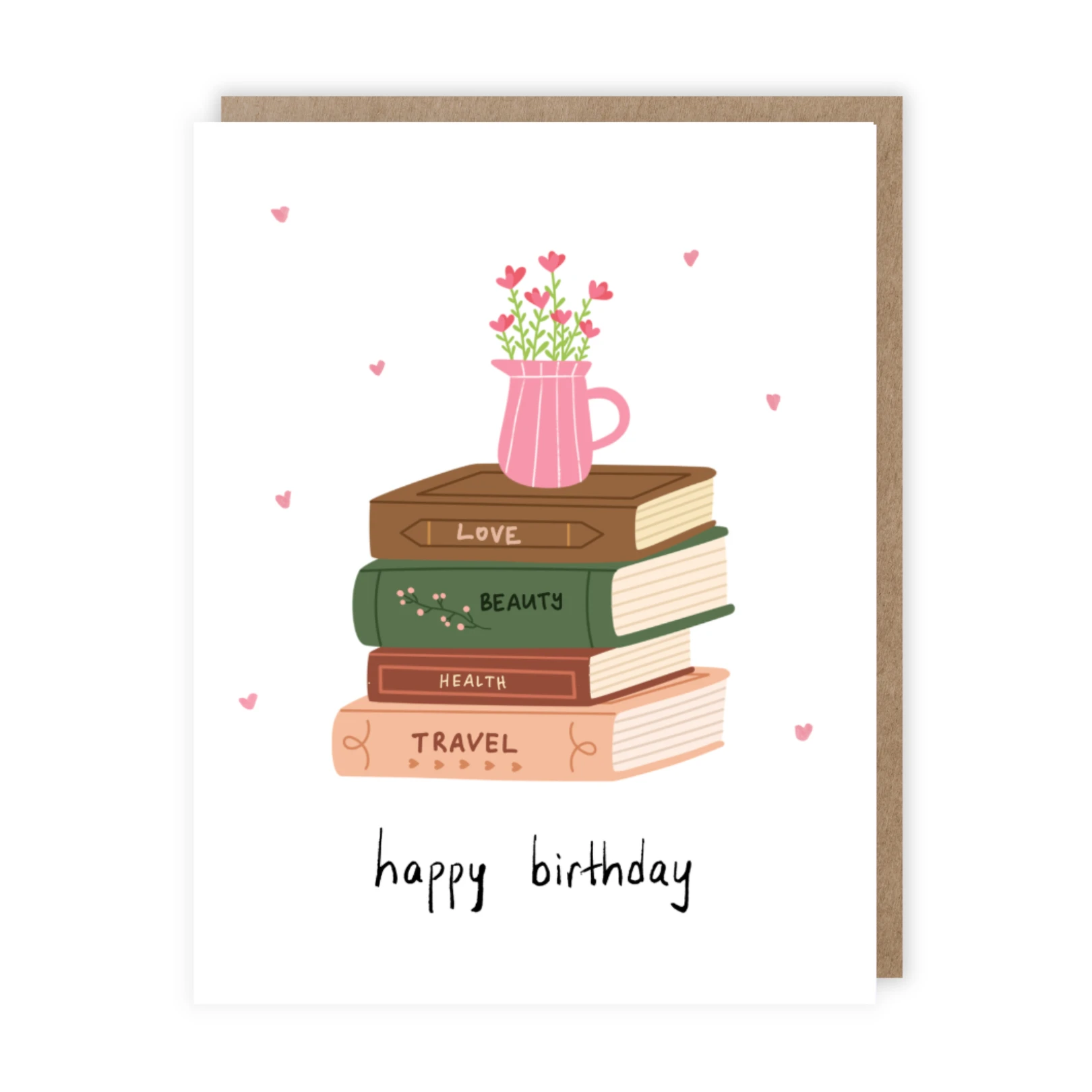 Books & Flowers | Birthday Card