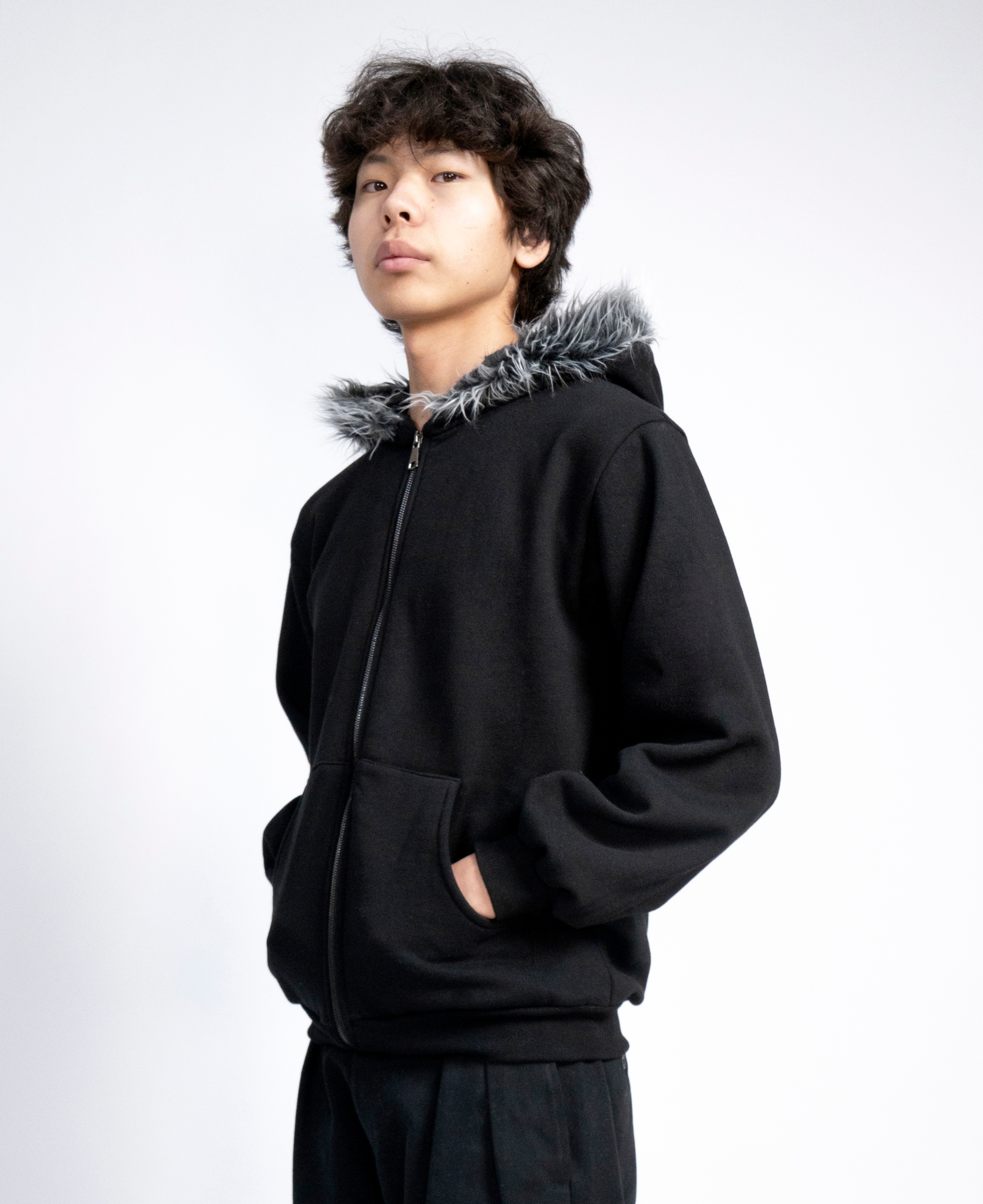 basic hood zip