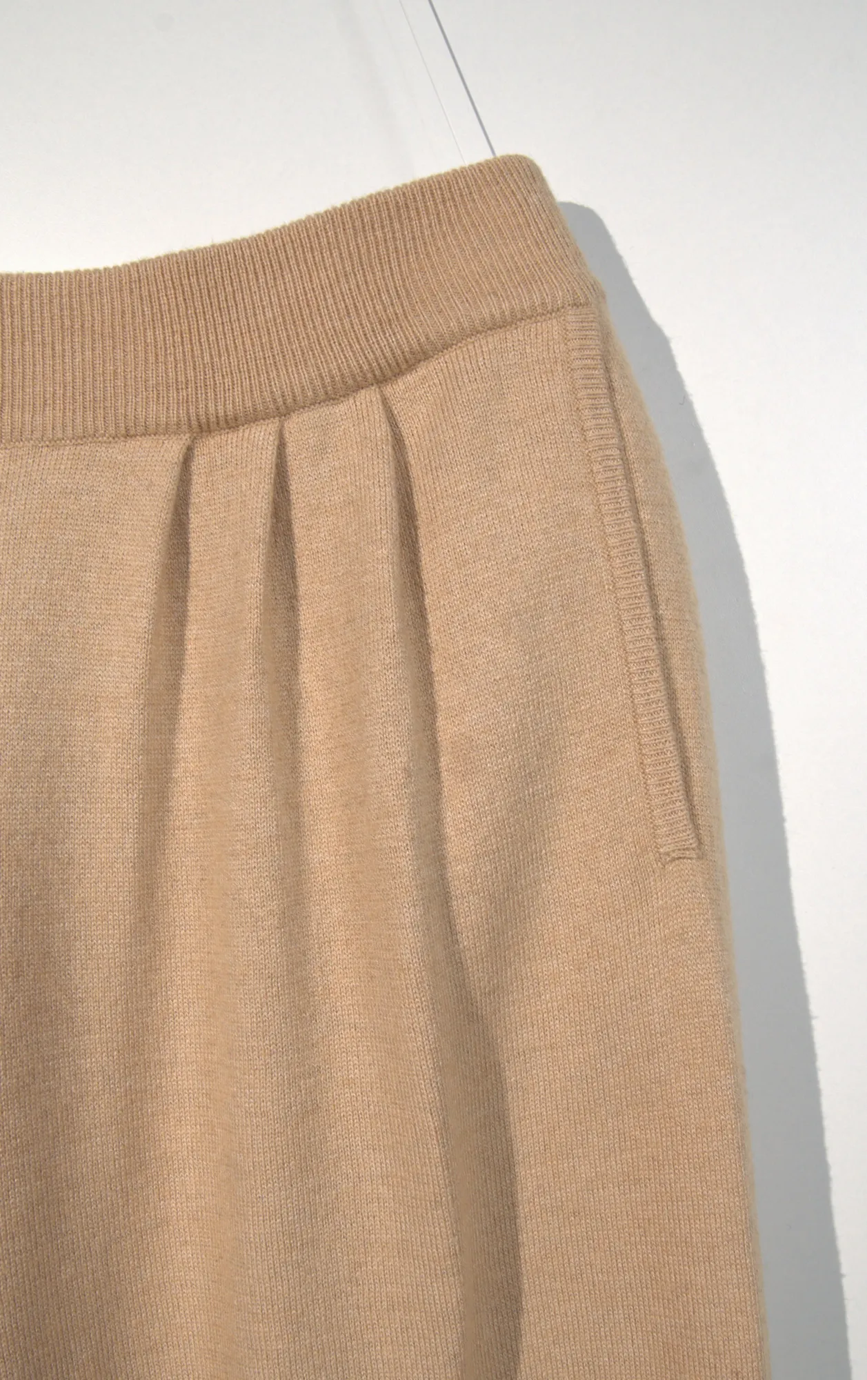 Wide pants knitted
