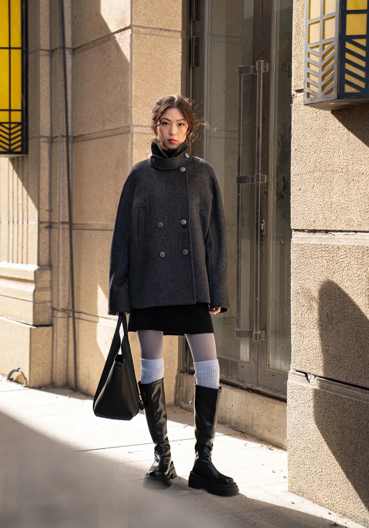 Selene wool coat