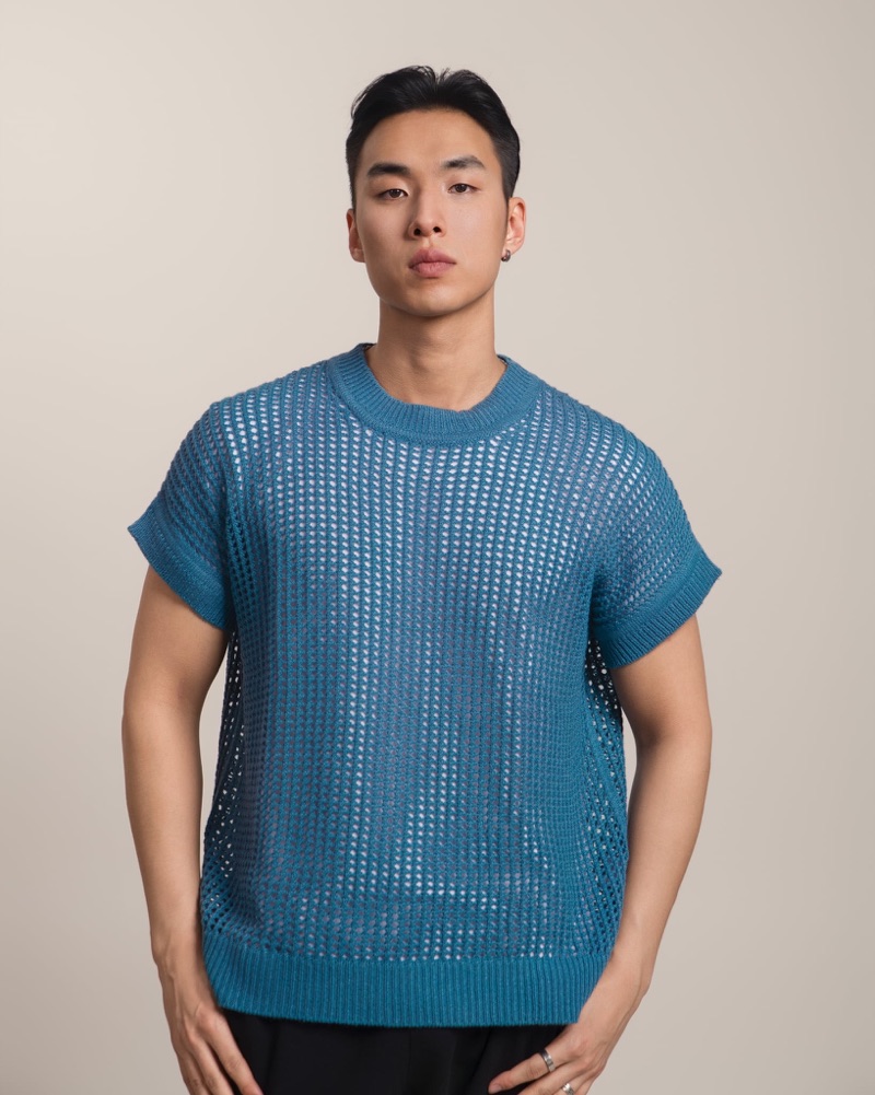 Knitted vest