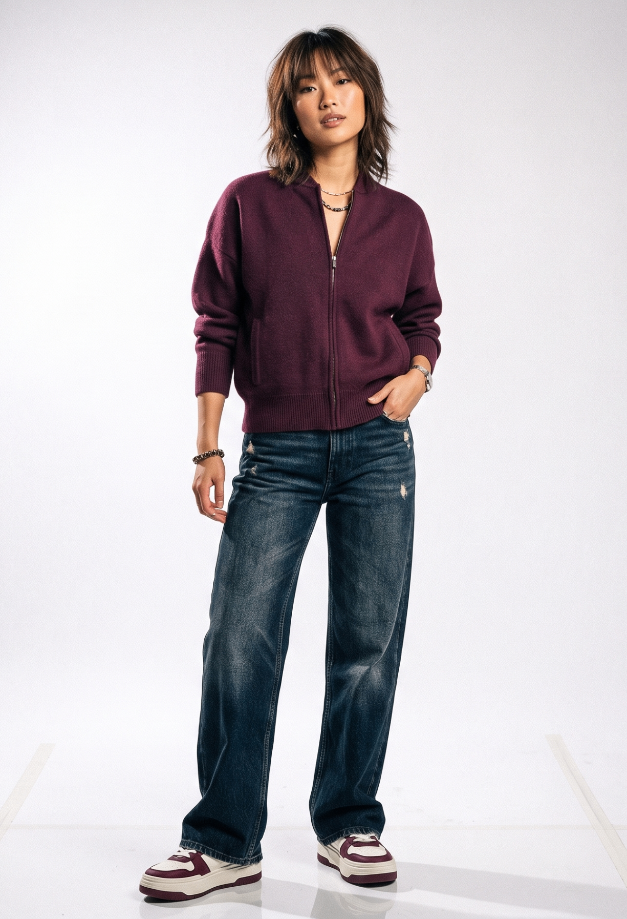 Bomber cardigan