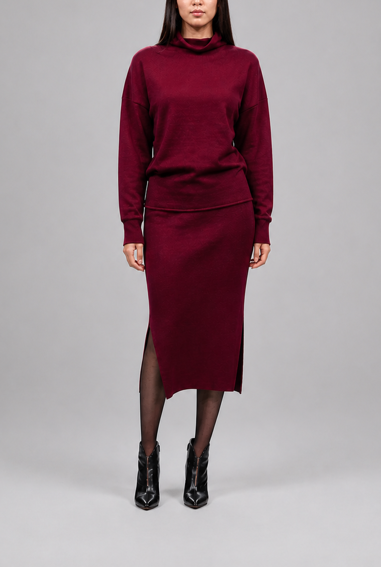 burgundi sweater
