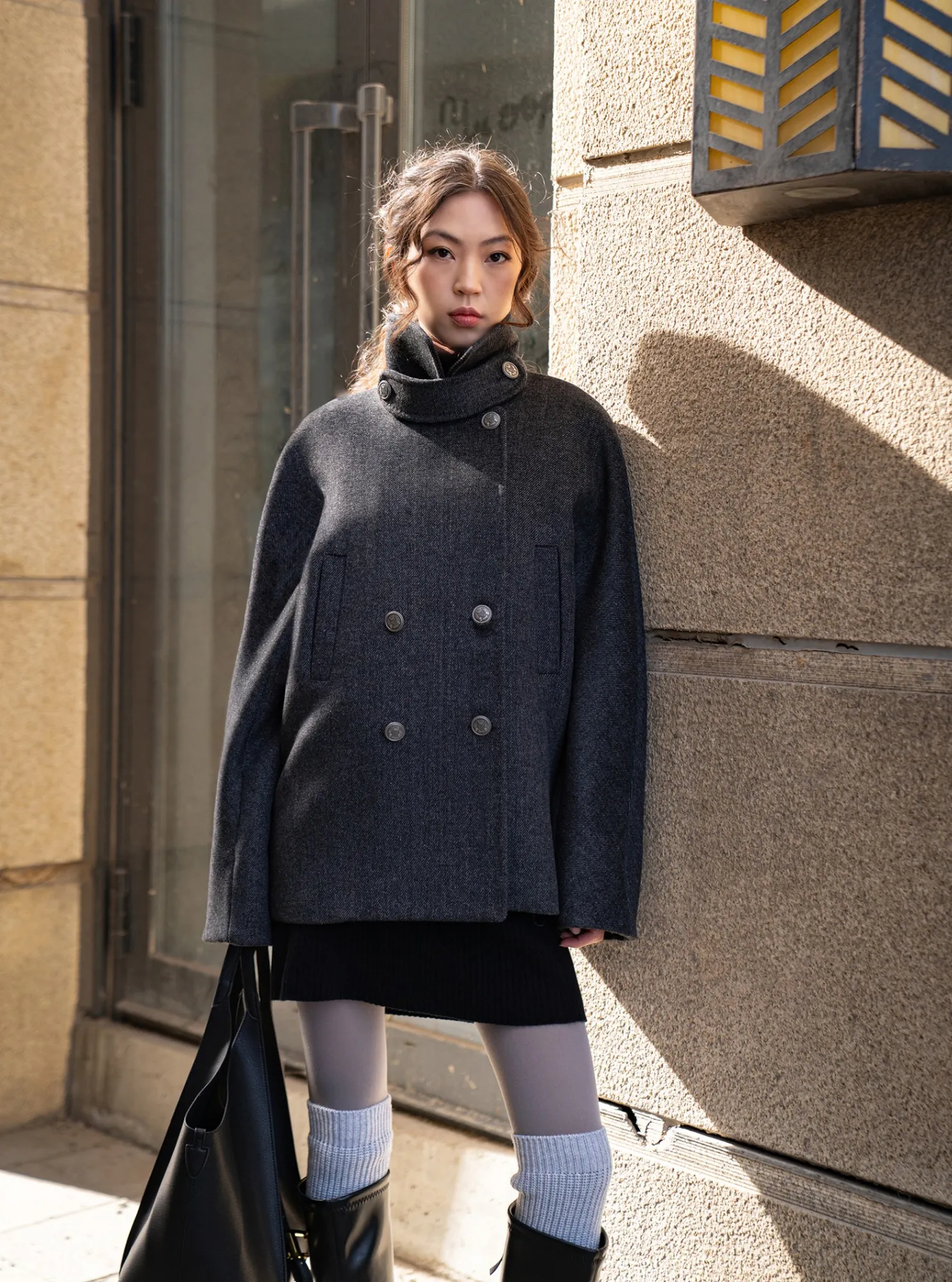 Selene wool coat