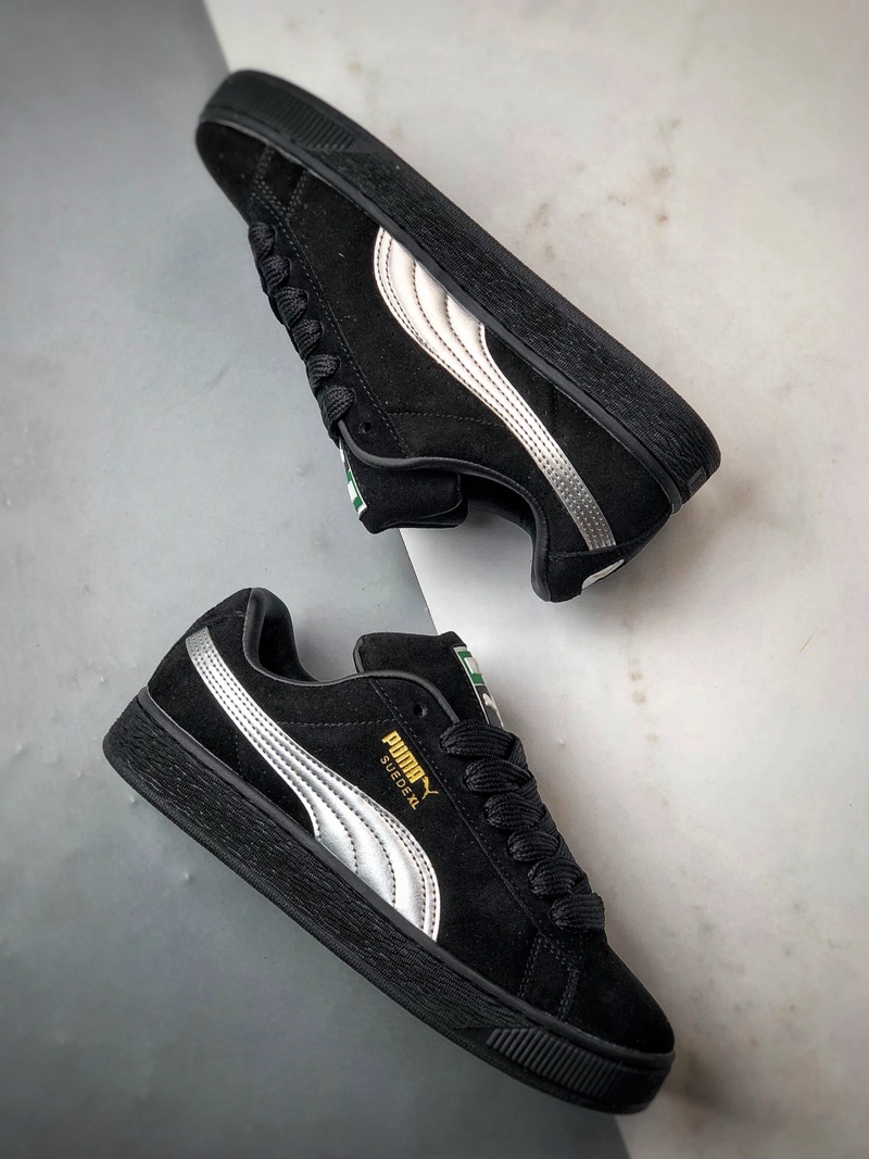 Puma Suede Black & Silver