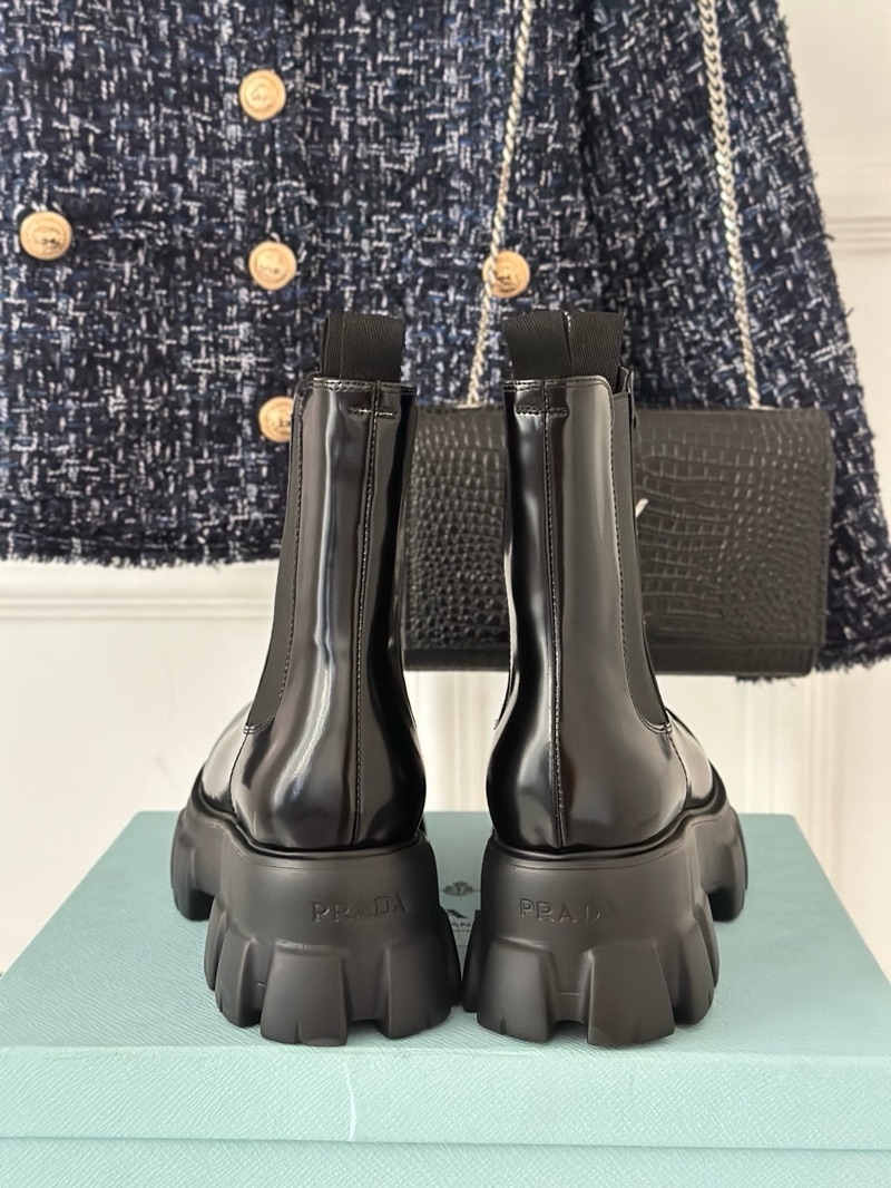Prada Platform Leather Boots