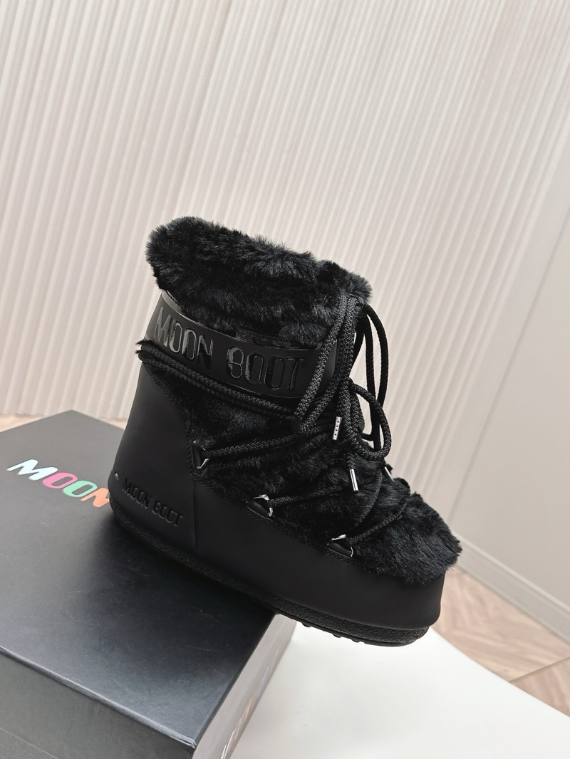 Moon Boot Low “Fur Black”
