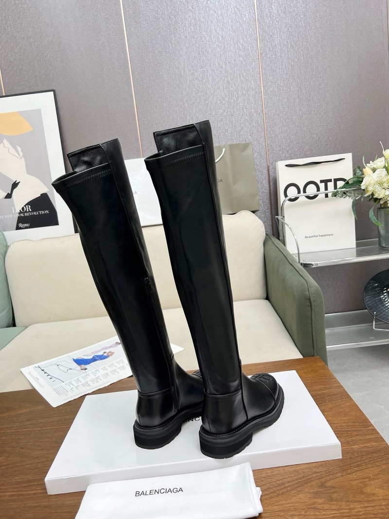 Balenciaga Knee Leather Boots