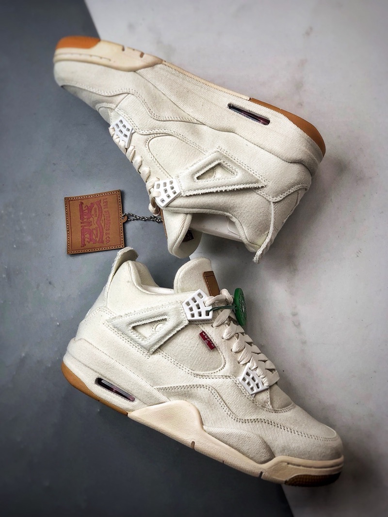 Levi’s x Air Jordan 4 “White”