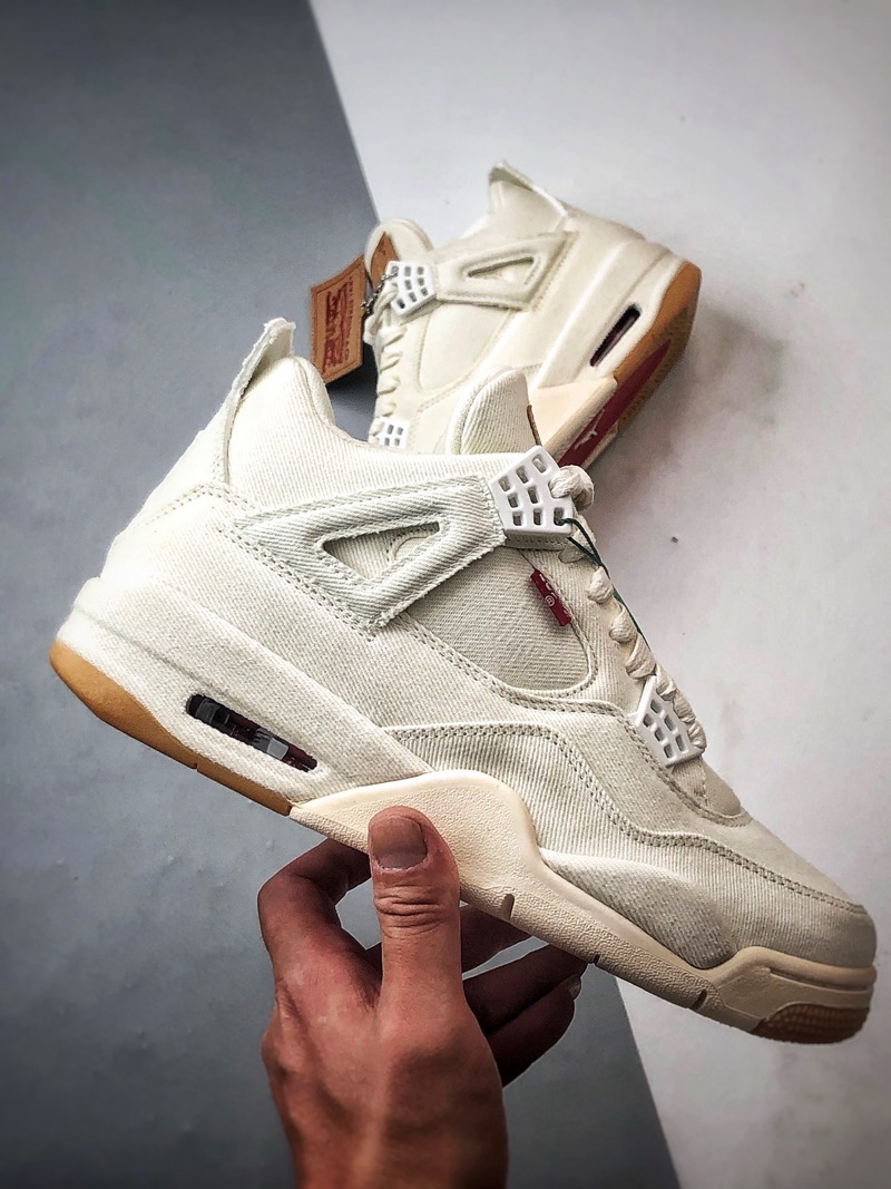 Levi’s x Air Jordan 4 “White”