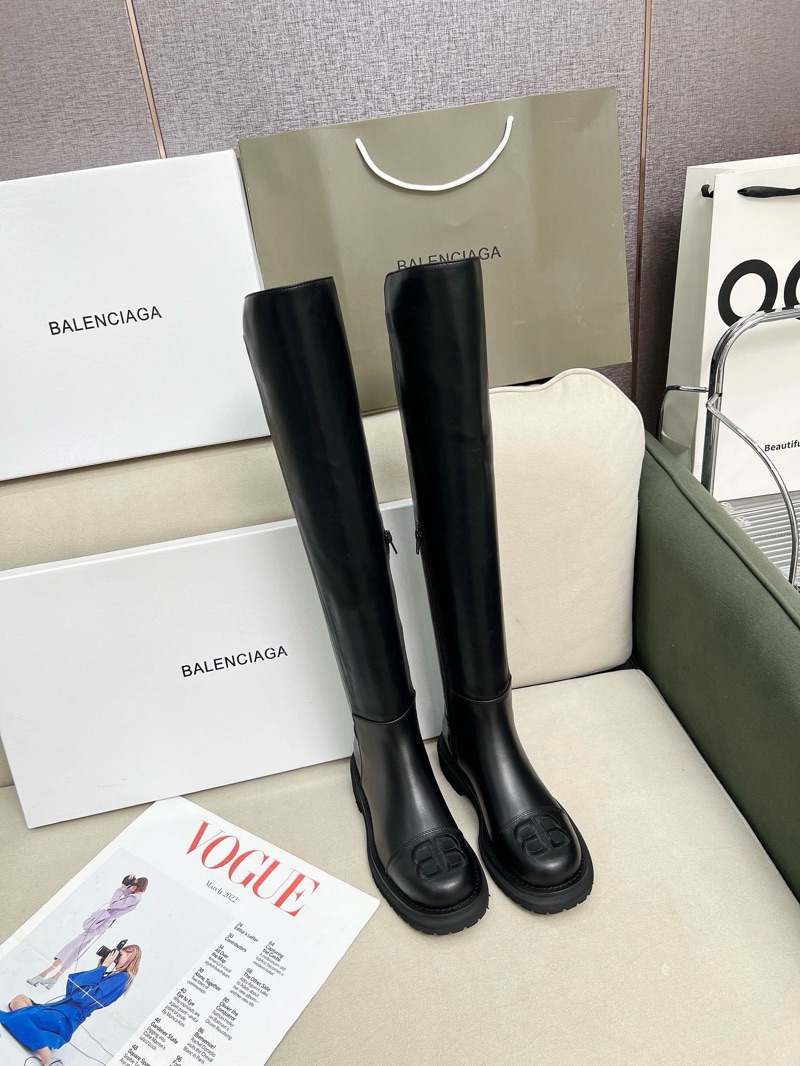 Balenciaga Knee Leather Boots
