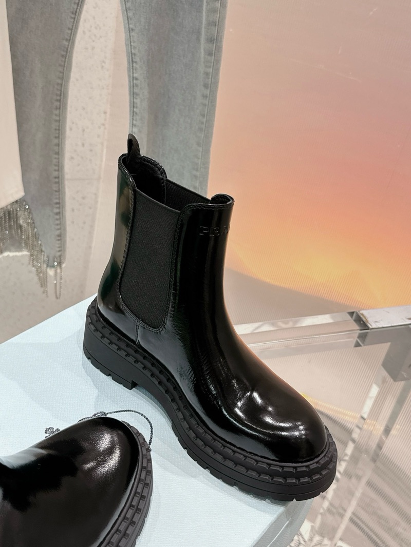Prada Shining Black Boots