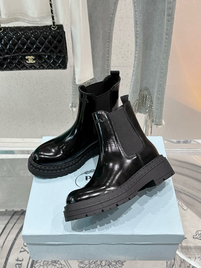Prada Shining Black Boots