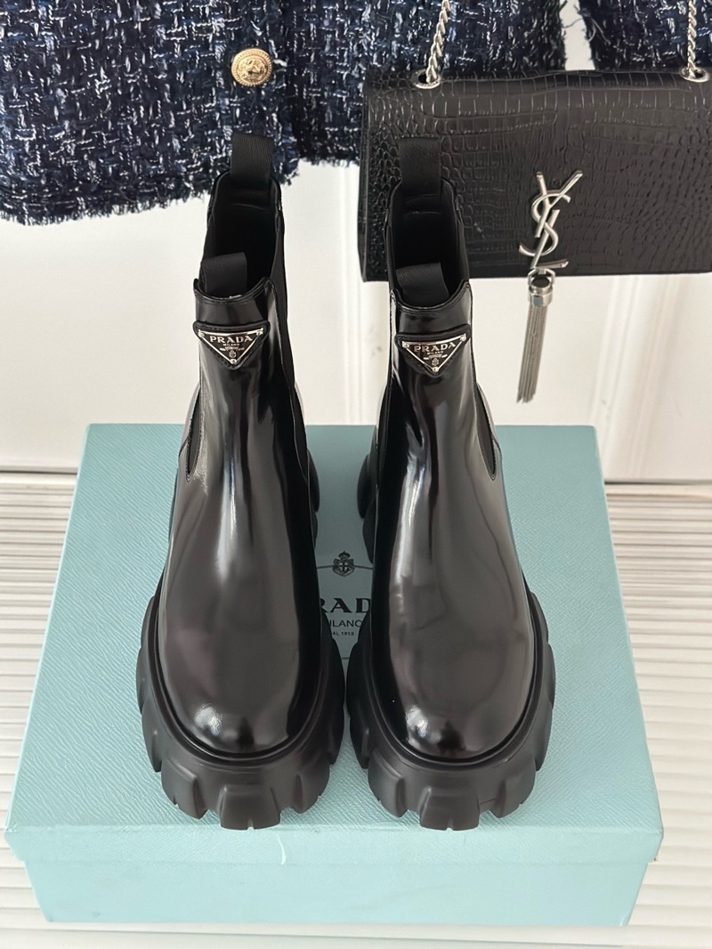 Prada Platform Leather Boots