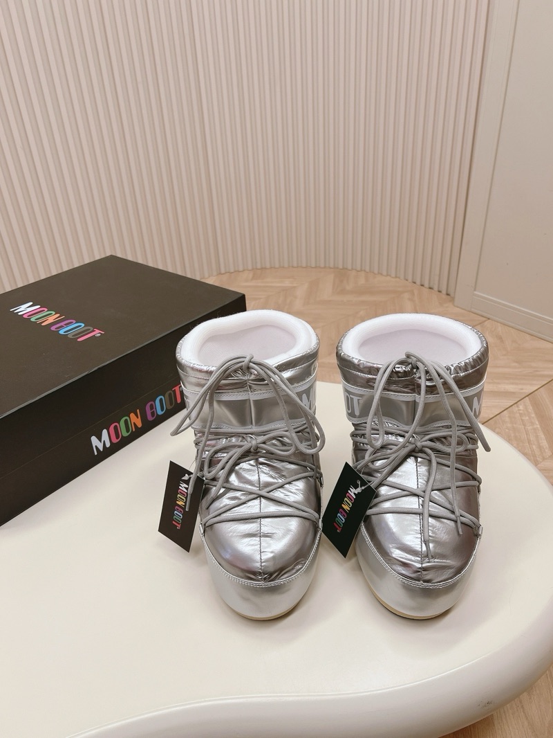 Moon Boot Low “Silver”