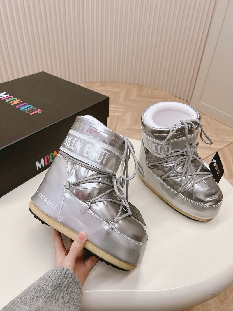 Moon Boot Low “Silver”
