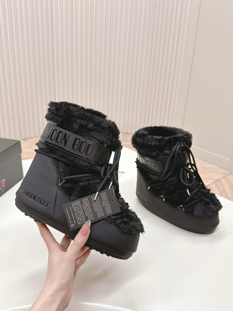 Moon Boot Low “Fur Black”