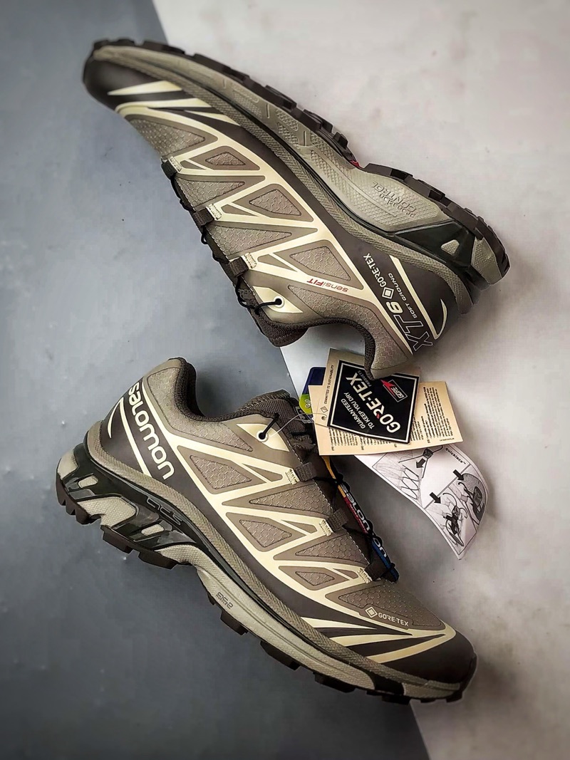 Salomon XT-6 Gore-Tex Brown