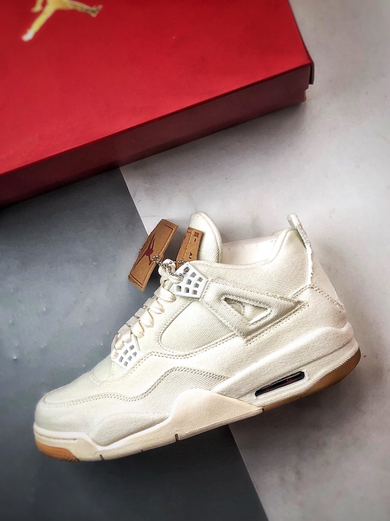 Levi’s x Air Jordan 4 “White”