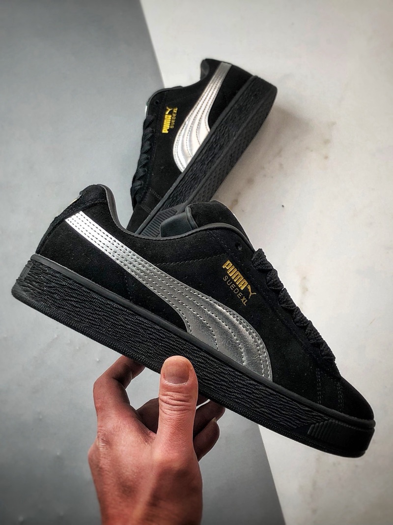 Puma Suede Black & Silver