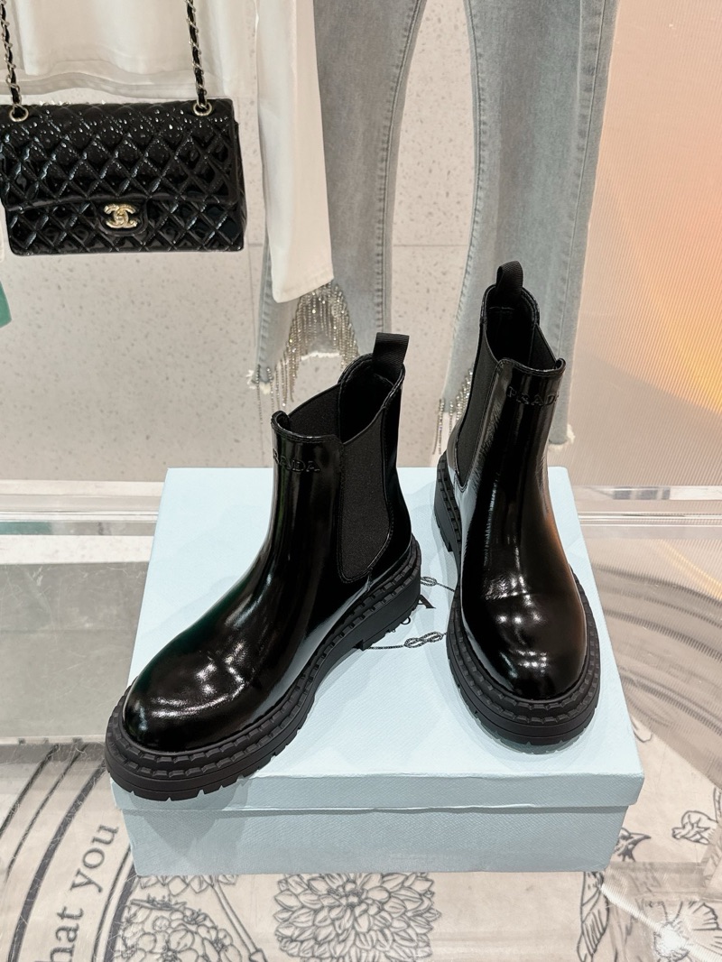 Prada Shining Black Boots