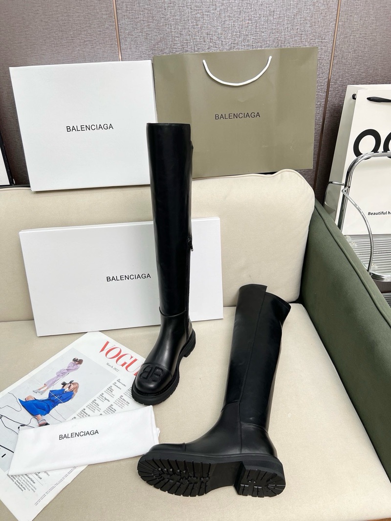Balenciaga Knee Leather Boots