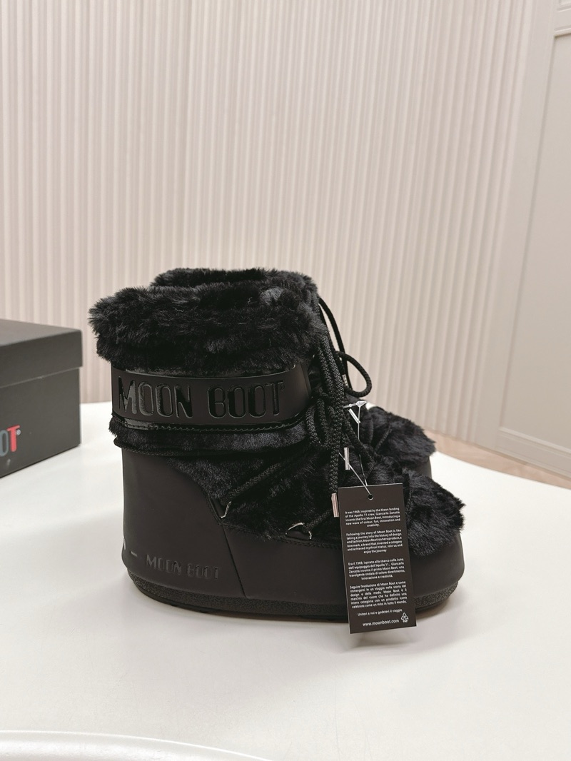 Moon Boot Low “Fur Black”