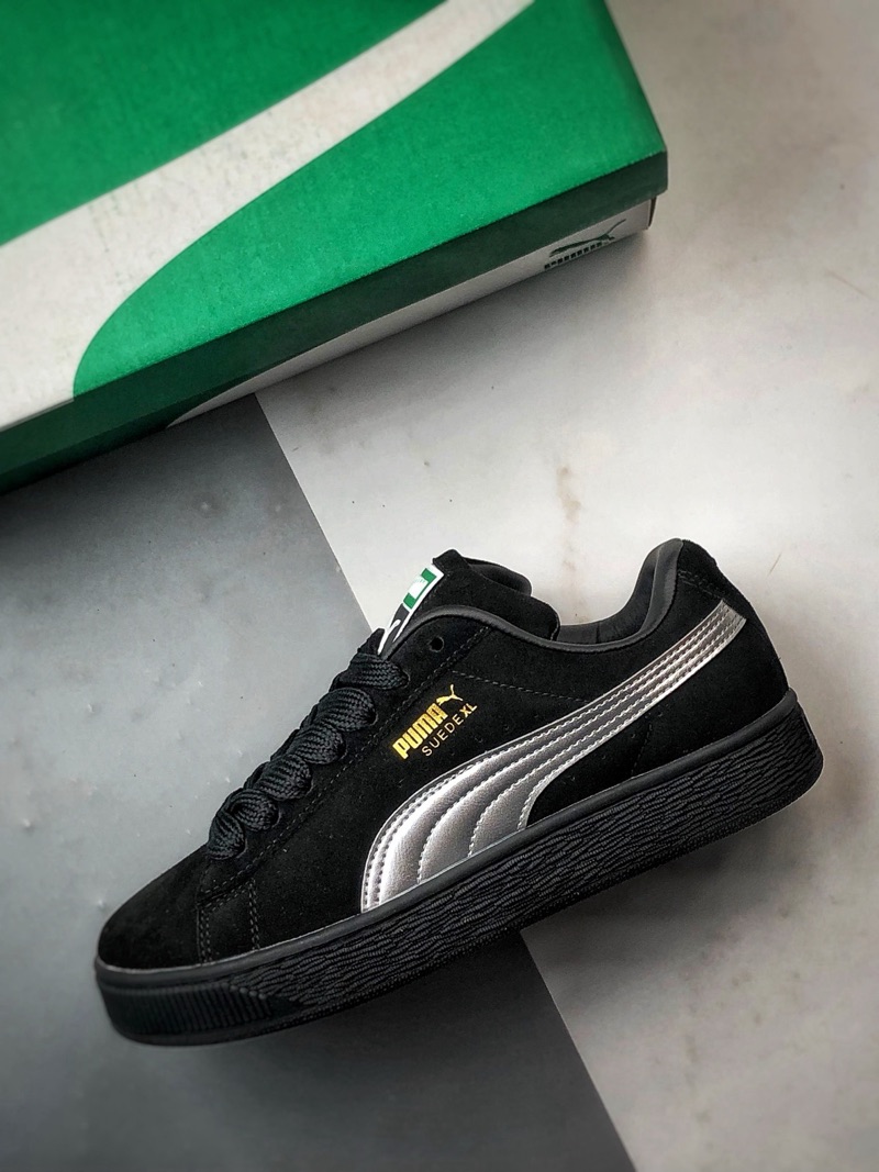 Puma Suede Black & Silver